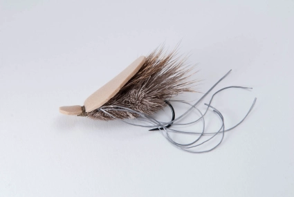 A foam and deer hair contraption A foam and deer hair contraption