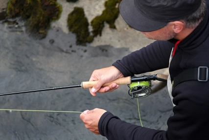 Fishing two handed Fishing two handed