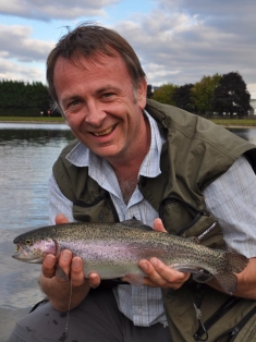 Garrett Fallon and a trout Garrett Fallon and a trout