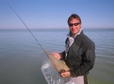 The start of the odyssey- Jimmy with a sand shark in Langebaan lagoon The start of the odyssey- Jimmy with a sand shark in Langebaan lagoon