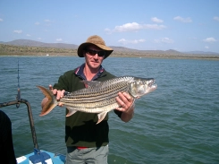 A boat caught Tiger on the Pongola Dam A boat caught Tiger on the Pongola Dam