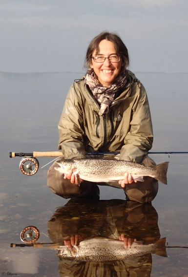 Susanne with yet a nice fish Susanne with yet a nice fish