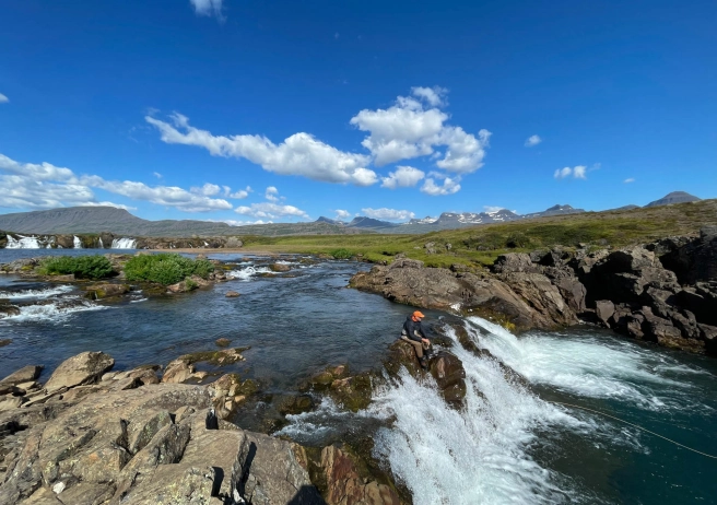 Dangling a line Dangling a line