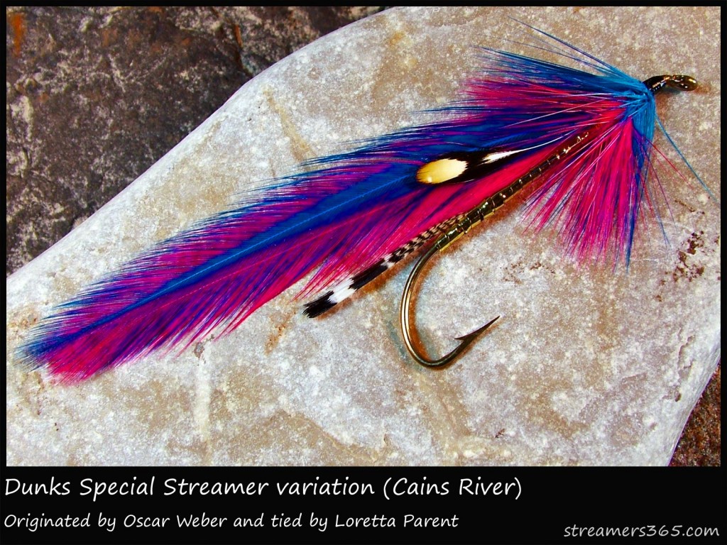 #187 Dunks Special Streamer variation (Cains River) - Loretta Parent