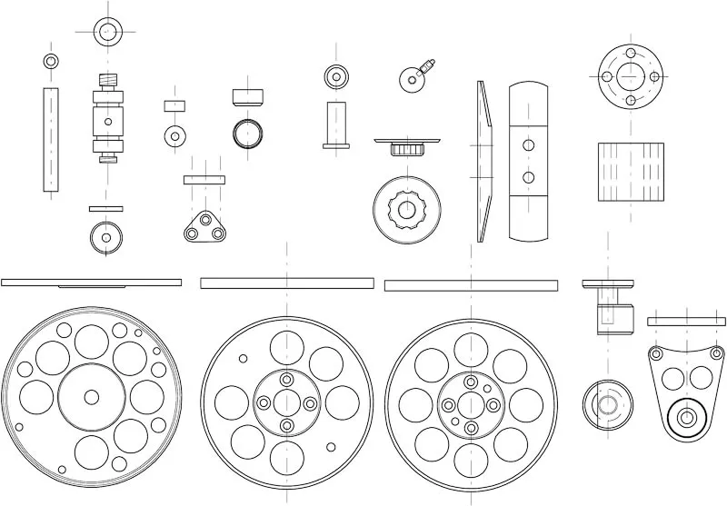 Drawing with all the parts - It still needs the measurements of all the parts
